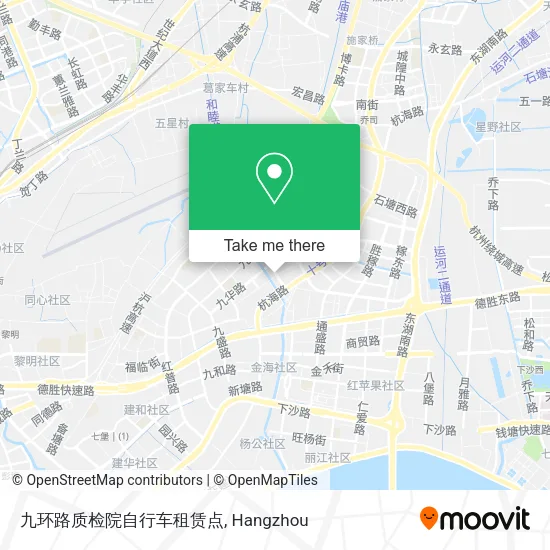 九环路质检院自行车租赁点 map