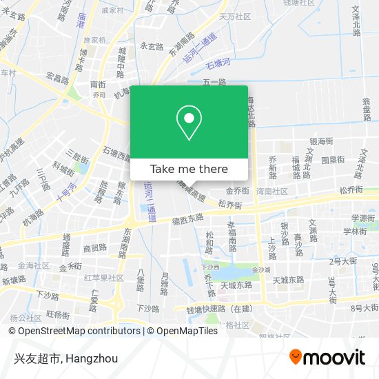 兴友超市 map