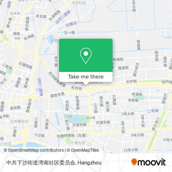 中共下沙街道湾南社区委员会 map