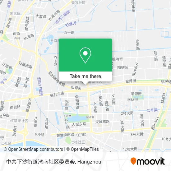 中共下沙街道湾南社区委员会 map