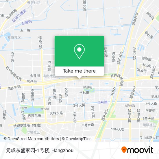 元成东盛家园-1号楼 map