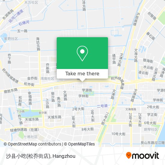 沙县小吃(松乔街店) map