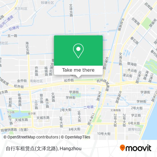 自行车租赁点(文泽北路) map