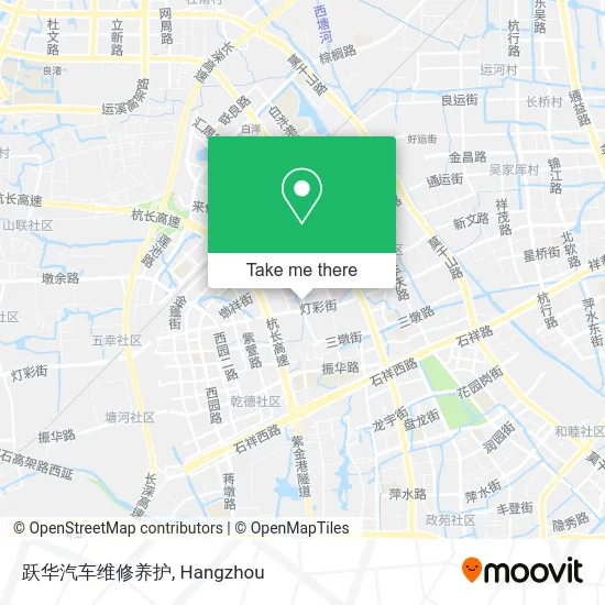 跃华汽车维修养护 map