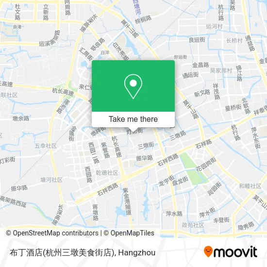 布丁酒店(杭州三墩美食街店) map