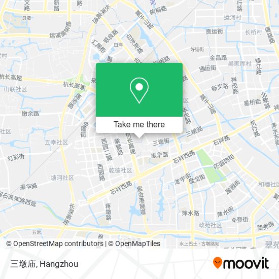 三墩庙 map