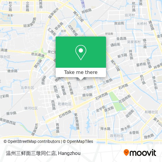 温州三鲜面三墩同仁店 map