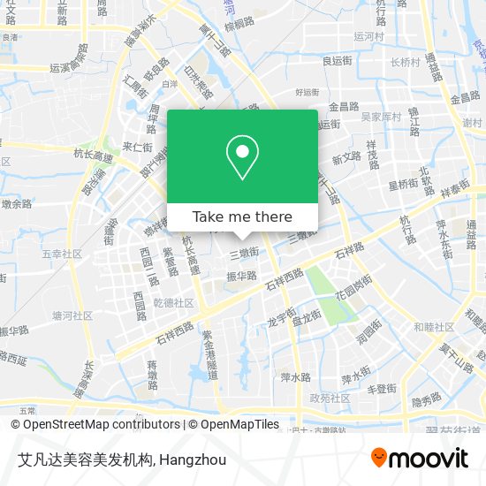 艾凡达美容美发机构 map