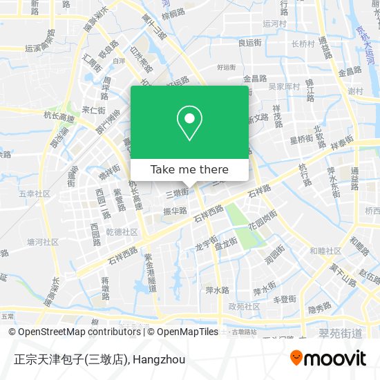 正宗天津包子(三墩店) map