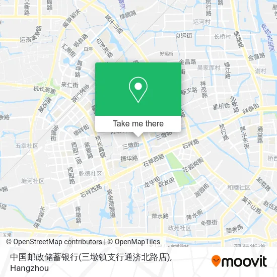 中国邮政储蓄银行(三墩镇支行通济北路店) map