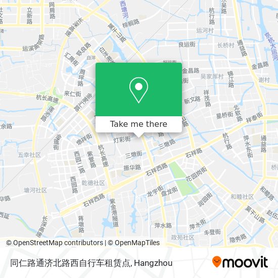 同仁路通济北路西自行车租赁点 map