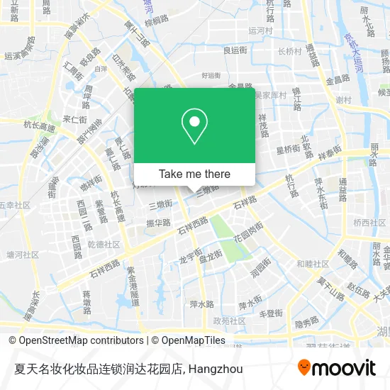 夏天名妆化妆品连锁润达花园店 map