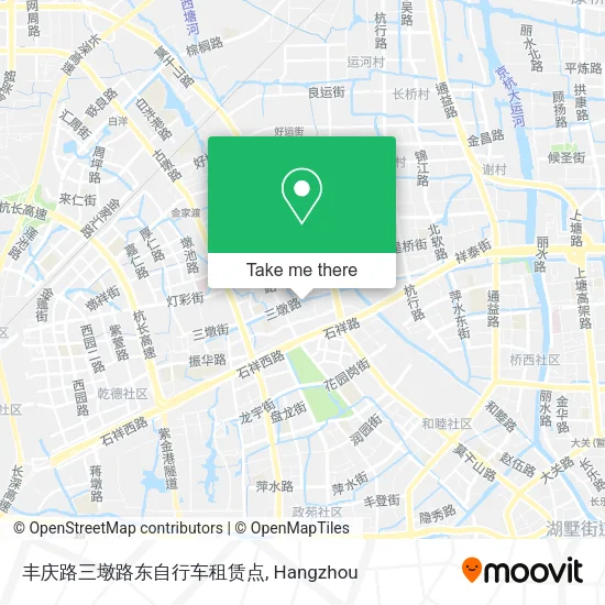 丰庆路三墩路东自行车租赁点 map