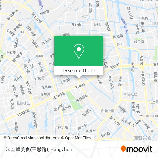 味全鲜美食(三墩路) map