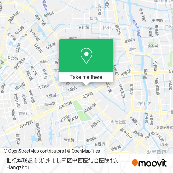 世纪华联超市(杭州市拱墅区中西医结合医院北) map