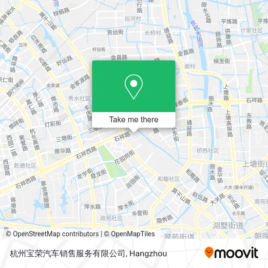 杭州宝荣汽车销售服务有限公司 map