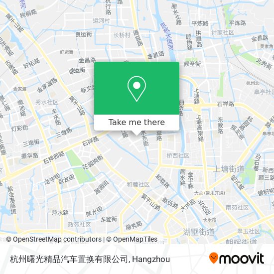 杭州曙光精品汽车置换有限公司 map