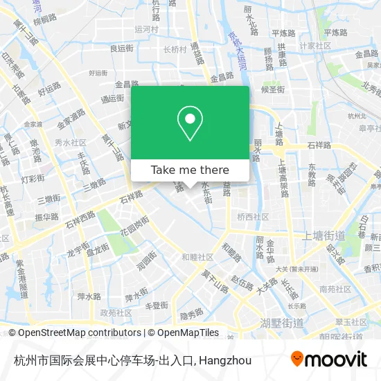 杭州市国际会展中心停车场-出入口 map