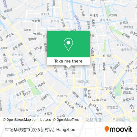 世纪华联超市(度假新村店) map