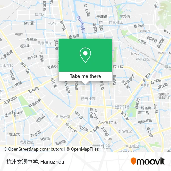 杭州文澜中学 map