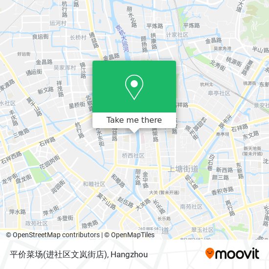 平价菜场(进社区文岚街店) map