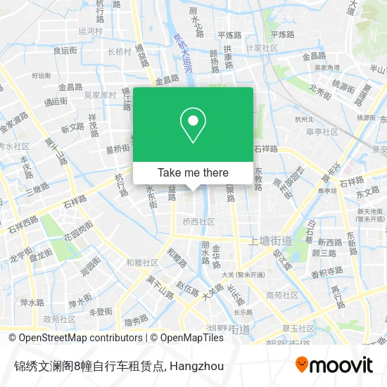 锦绣文澜阁8幢自行车租赁点 map