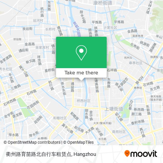 衢州路育苗路北自行车租赁点 map