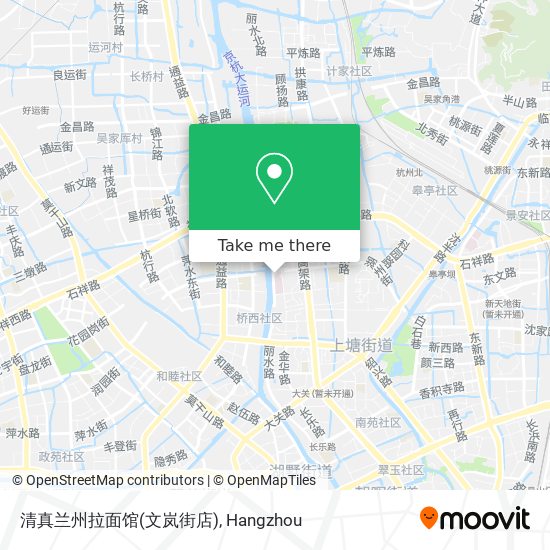 清真兰州拉面馆(文岚街店) map
