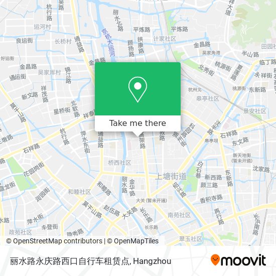 丽水路永庆路西口自行车租赁点 map