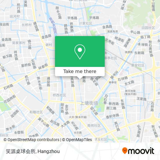 笑源桌球会所 map