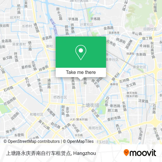 上塘路永庆弄南自行车租赁点 map