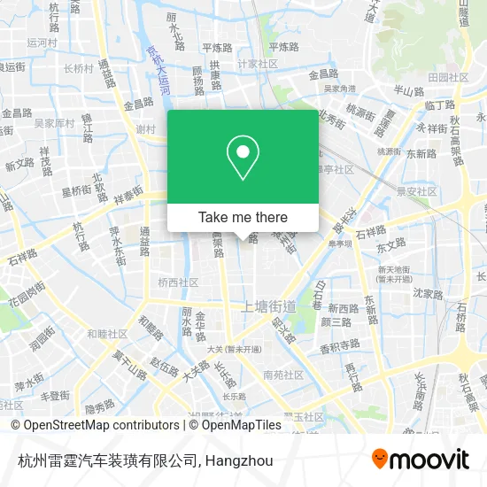 杭州雷霆汽车装璜有限公司 map