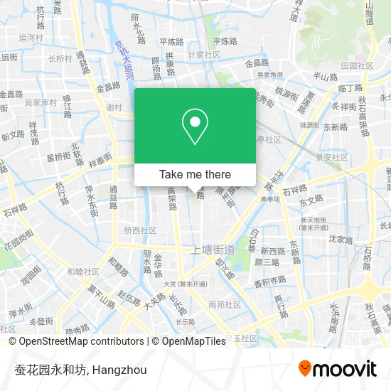 蚕花园永和坊 map