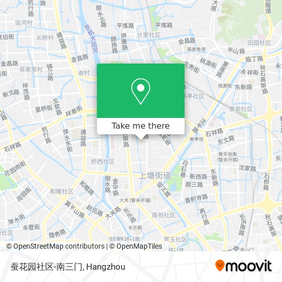 蚕花园社区-南三门 map