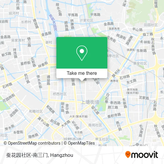 蚕花园社区-南三门 map