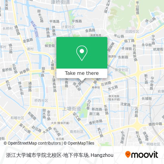 浙江大学城市学院北校区-地下停车场 map