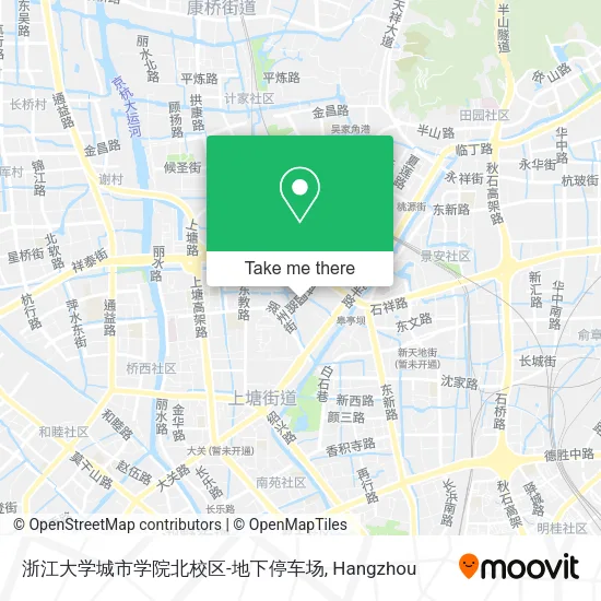浙江大学城市学院北校区-地下停车场 map