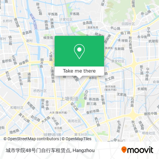 城市学院48号门自行车租赁点 map