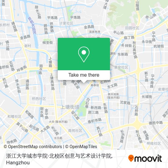 浙江大学城市学院-北校区创意与艺术设计学院 map