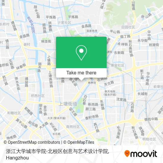 浙江大学城市学院-北校区创意与艺术设计学院 map