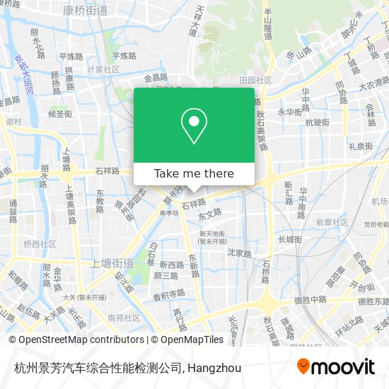 杭州景芳汽车综合性能检测公司 map