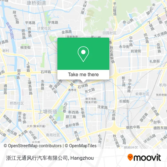 浙江元通风行汽车有限公司 map