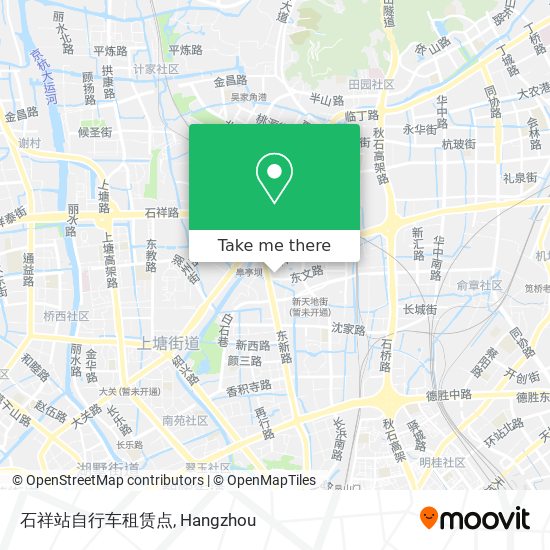 石祥站自行车租赁点 map