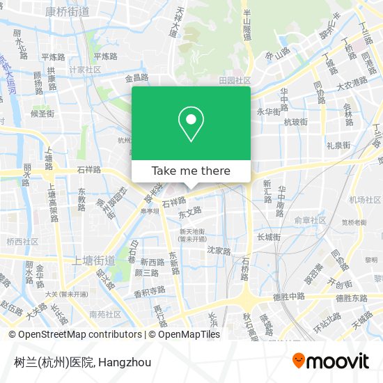 树兰(杭州)医院 map