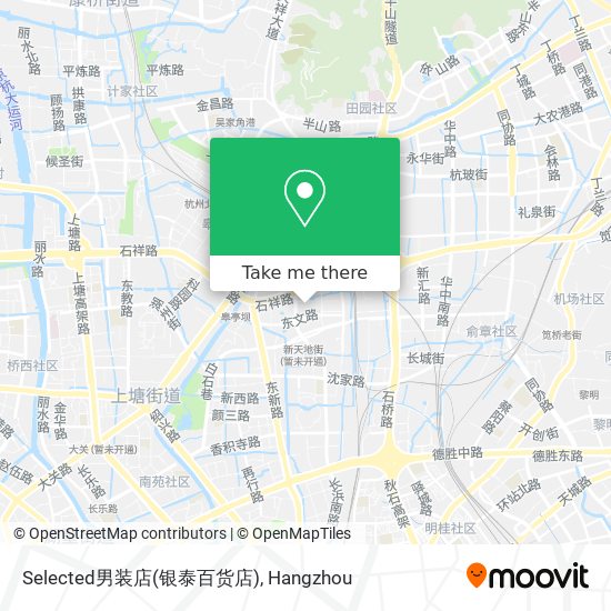 Selected男装店(银泰百货店) map