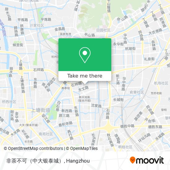 非茶不可（中大银泰城） map