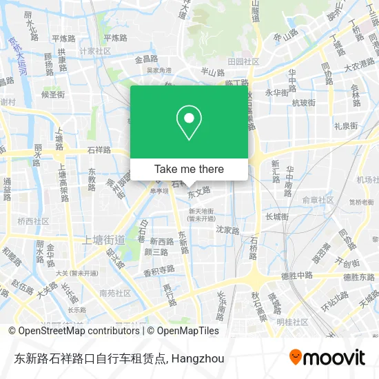 东新路石祥路口自行车租赁点 map