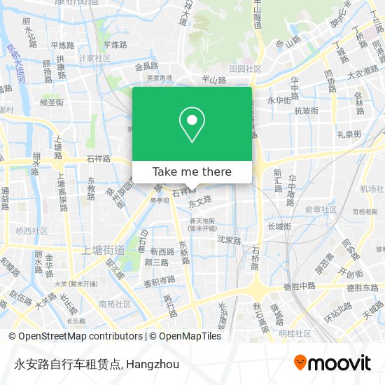 永安路自行车租赁点 map