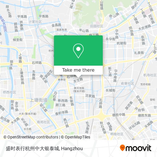 盛时表行杭州中大银泰城 map