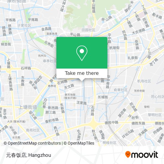 元春饭店 map